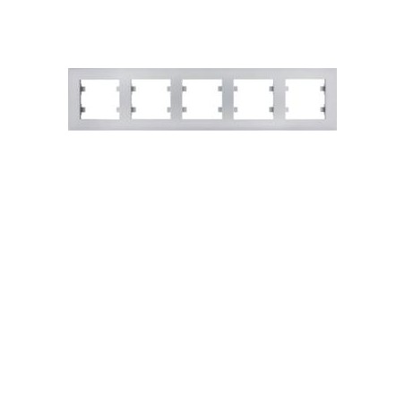 Ramka 5-krotna pozioma srebrna Lumina Intense WL5752