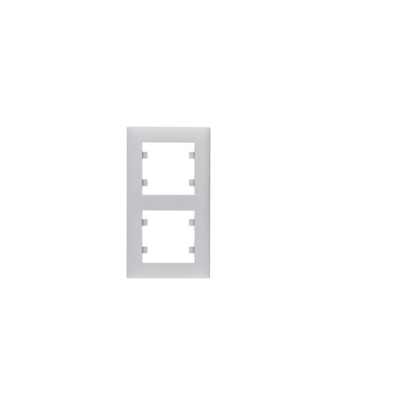 Ramka 2-krotna pionowa srebrna Lumina Intense WL5622 Hager