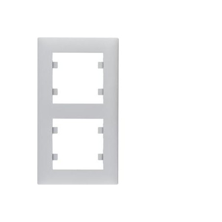Ramka 2-krotna pionowa srebrna Lumina Intense WL5622 Hager
