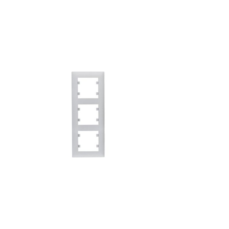 Ramka 3-krotna pionowa srebrna Lumina Intense WL5632 Hager