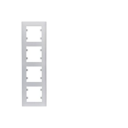 lumina intense Ramka 4-krotna pionowa, srebrny