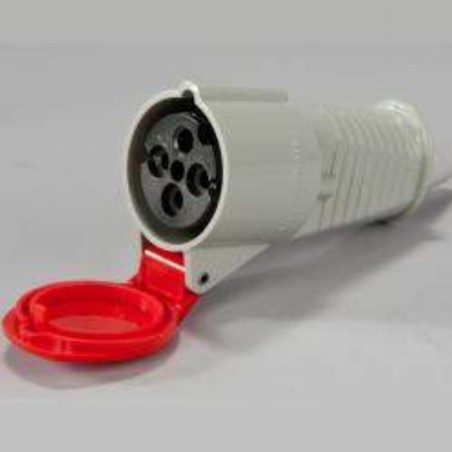 Gniazdo izolacyjne przenośne 16A 250V 3P IP44 | Model 2629-326 | Przemysłowe gniazdo odporne na warunki zewnętrzne