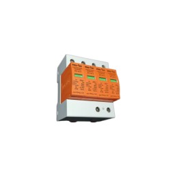 Ogranicznik przepięć typu 1+2 4P 7kA 50kA 280V AC BY1-B+C/4 PRO-TEC