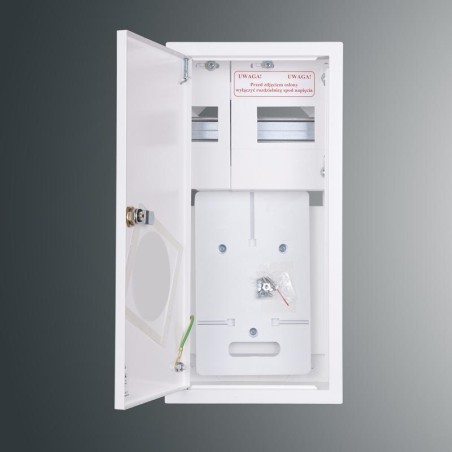 Rozdzielnica n/t licznikowa RZ 9NN O T1F+6S 432x213x175  z okienkiem  IP30  RAL 9003