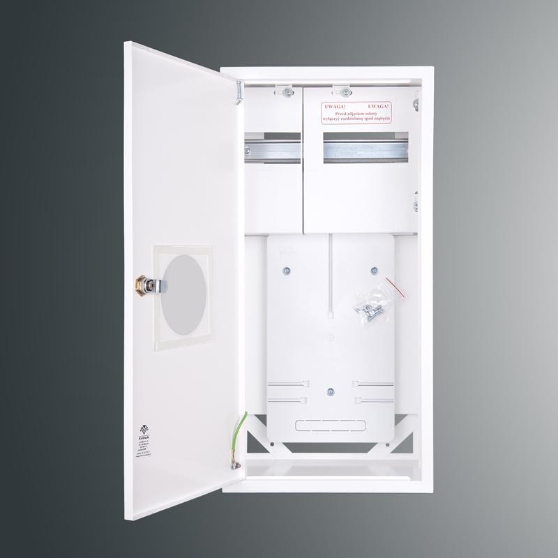 Rozdzielnica n/t licznikowa RZ 12NN O T3F+11S 577x288x220  z okienkiem  IP30  RAL 9003