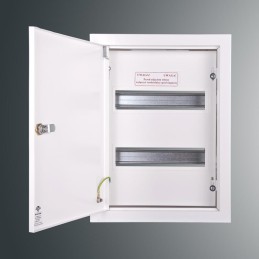 Rozdzielnica p/t modułowa RW 2NN 2x12S 392x288x130 szyna TSH35 zamek patent.9081 IP30 RAL9003