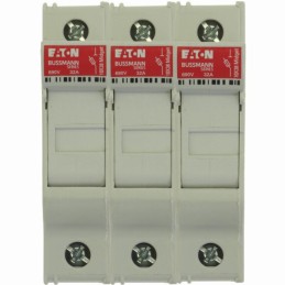 Podstawa wkładki cylindrycznej CHM3DU 10x38 3P 32A 690VAC | EATON CHM3DU | Elgra Bytom