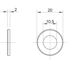 WS M10 D20 G Podkładka 3402096