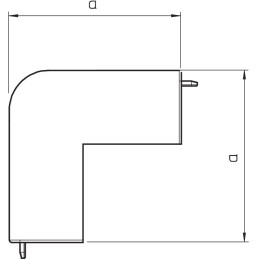 Kształtka naroża zewnętrznego WDK HA60110RW 6192335