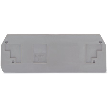 Ścianka końcowa/wewnętrzna gr. 2,5 mm, szara 283-350