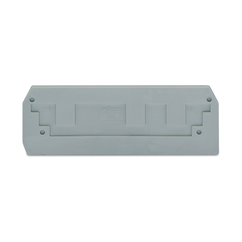 Ścianka końcowa/wewnętrzna gr. 2,5 mm, szara 284-308
