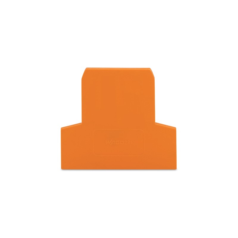 Ścianka końcowa/wewnętrzna gr. 2,5 mm, pomarańczowa 281-309