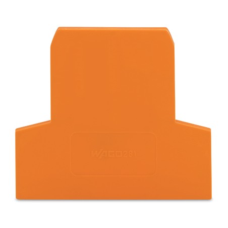 Ścianka końcowa/wewnętrzna gr. 2,5 mm, pomarańczowa 281-309