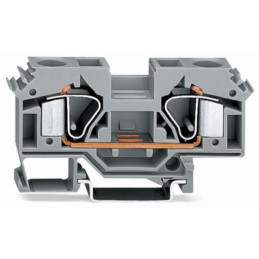 2-przewodowa złączka przelotowa 16 mm², niebieska 283-604