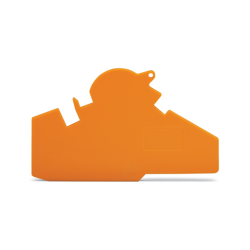 Ścianka końcowa/rozdzielająca gr. 1,5 mm z możliwością plombowania, pomarańczowa 282-387