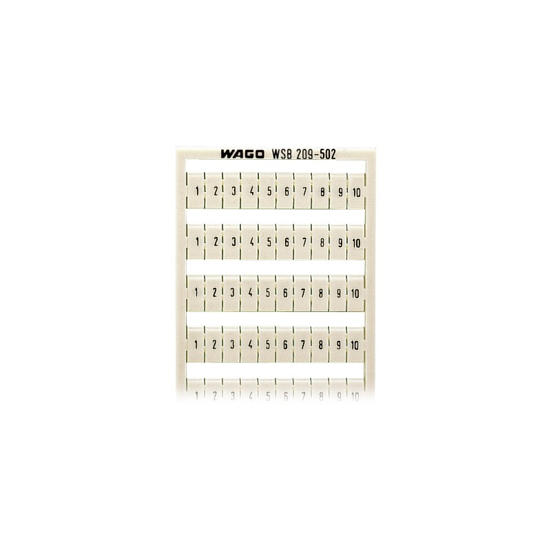 Oznaczniki WSB jako karta, białe 209-502