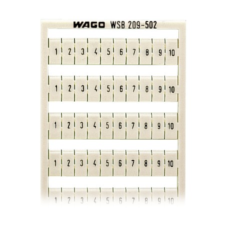 Oznaczniki WSB jako karta, białe 209-502