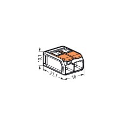 Złączka WAGO 221-612 COMPACT | 2-przewodowa, uniwersalna