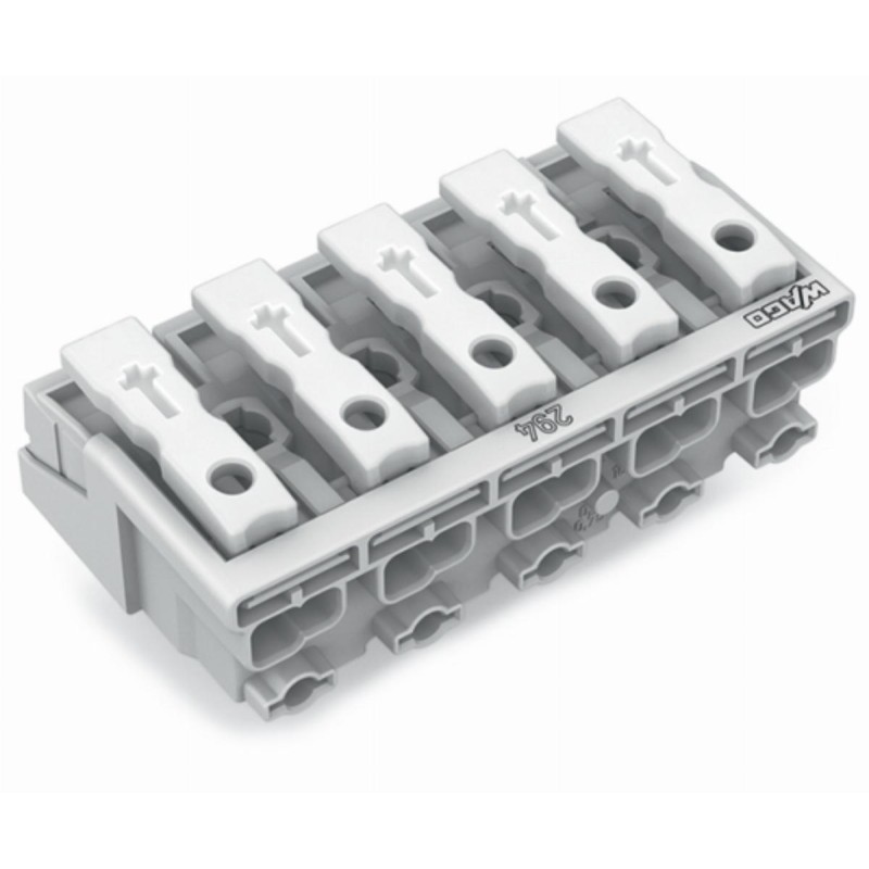 Złączka zasilająca przyciski: od strony zewn. biała 294-4005