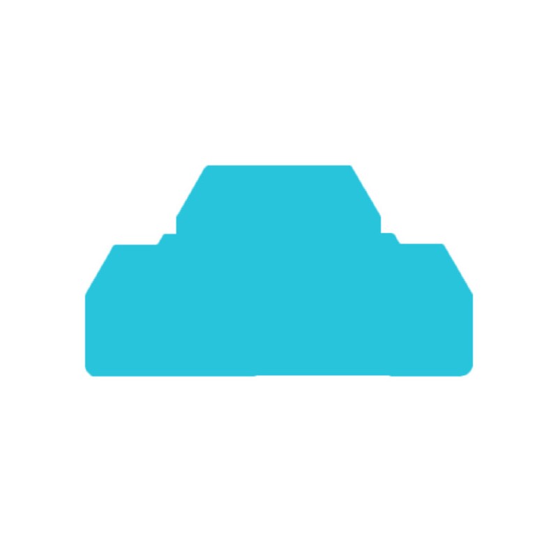 ZAP/TW ZDK2.5 BL Ścianka końcowa i przegroda do złączek, nr.katalogowy 1748800000