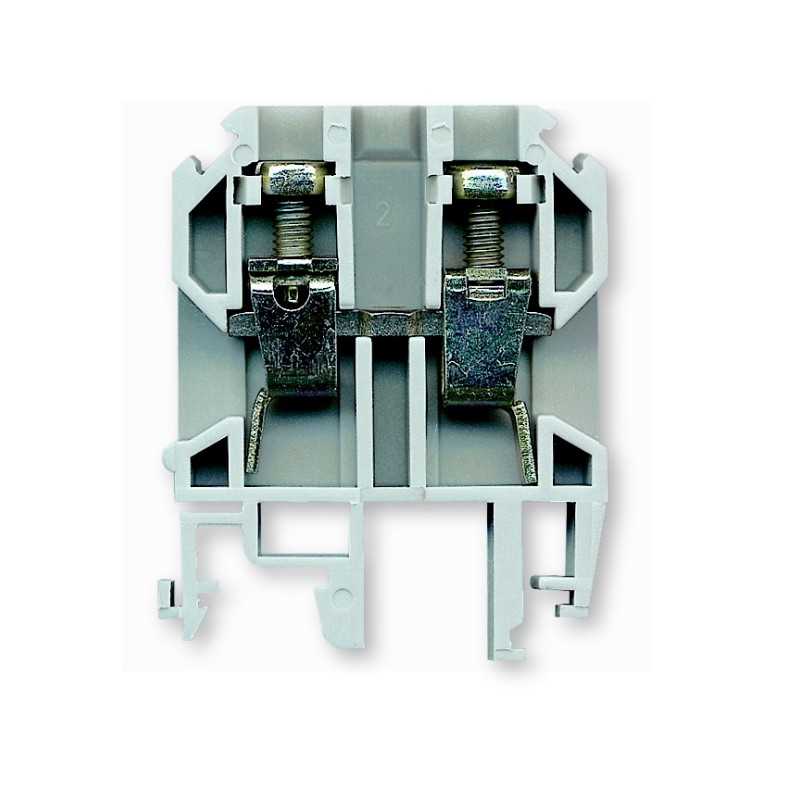 ZSG1-10.0s Złączka szynowa gwintowa, 10,0 mm², TS 32,35, 1 tor  - kolor szary