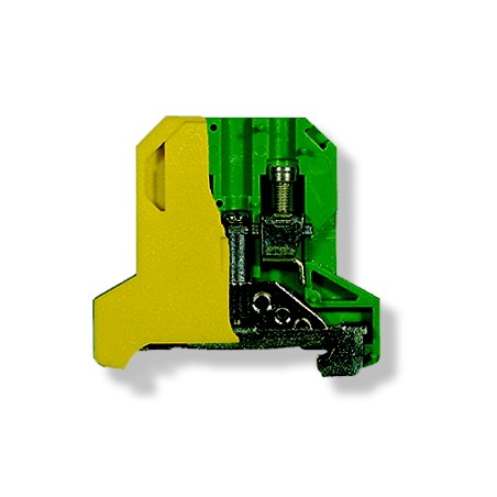 Złączka szynowa gwintowa ZSO1-6.0 żółto-zielony