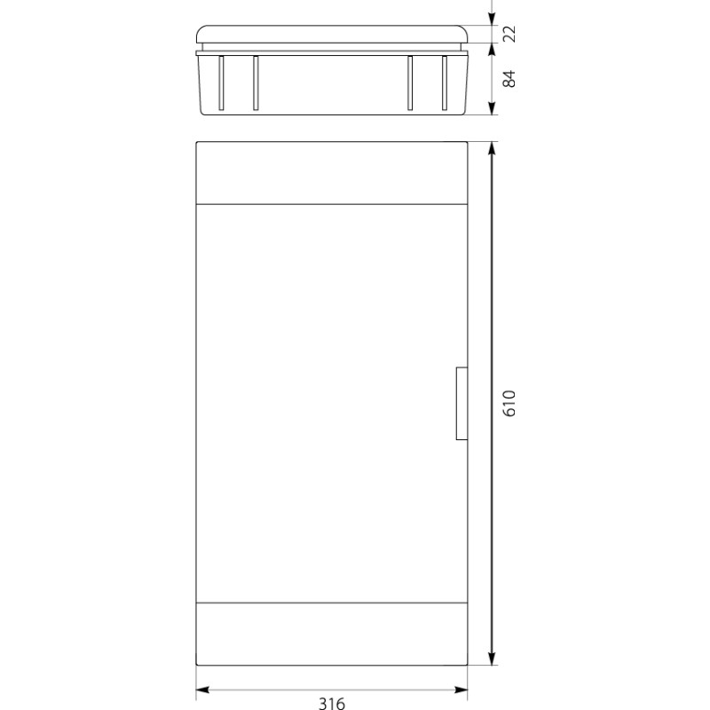 Rozdzielnica podtynkowa SRp-36 (3x12) (N+PE) biała