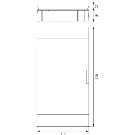 Rozdzielnica podtynkowa SRp-36 (3x12) (N+PE) biała