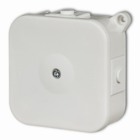 Puszka instalacyjna hermetyczna bez złączek 80x80mm biała