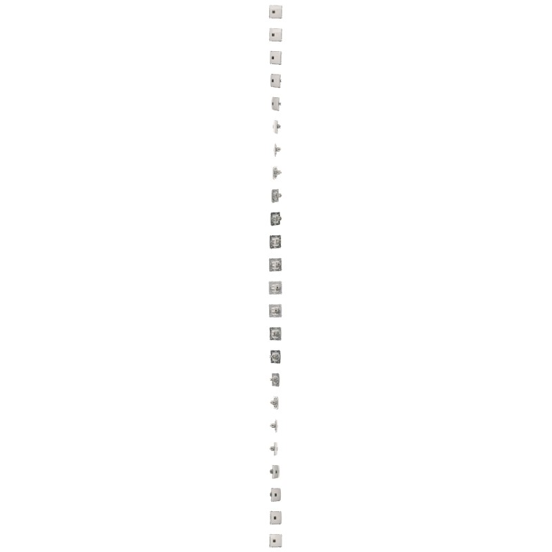 SIMON BASIC WMUK-0630xx-1011 Gniazdo komputerowe RJ45, kategoria 6, pojedyncze ekranowane z przesłoną przeciwkurzową (moduł). M