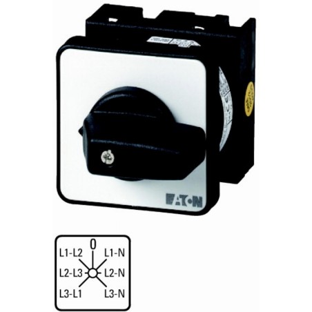Przełącznik woltomierza 3xL‑L i 3xL‑N do wbudowania T0-3-8007/E | EATON 095813 | Elgra Bytom