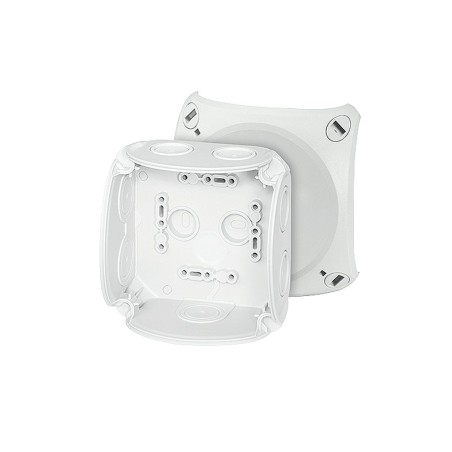 DK 0400 GZ Puszka do inst. wewn., szara IP 66, z dławnicami membran., 104x104x70mm, bez zacisków | Hensel Polska | Elgra Bytom