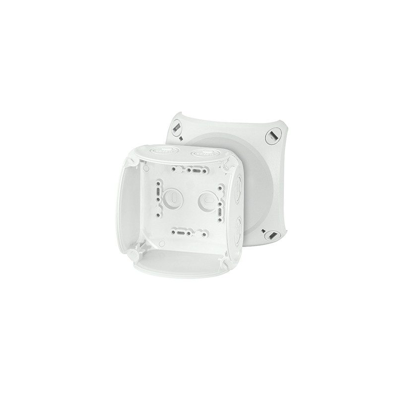 Puszka odgałęźna bez zacisków 104x104x70mm IP66/ip67 szara tworzywo KF 0400 G Hensel  62000045