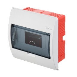 ELEGANT rozdzielnica podtynkowa 1x8 PE+N IP40 | Dymna | ELEKTRO-PLAST