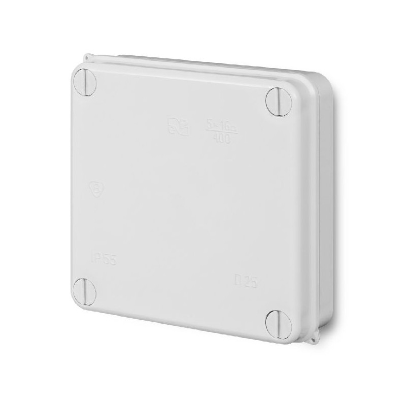 Puszka natynkowa PK-3 133x133x41 mm | IP55 | Biała | ELEKTRO-PLAST