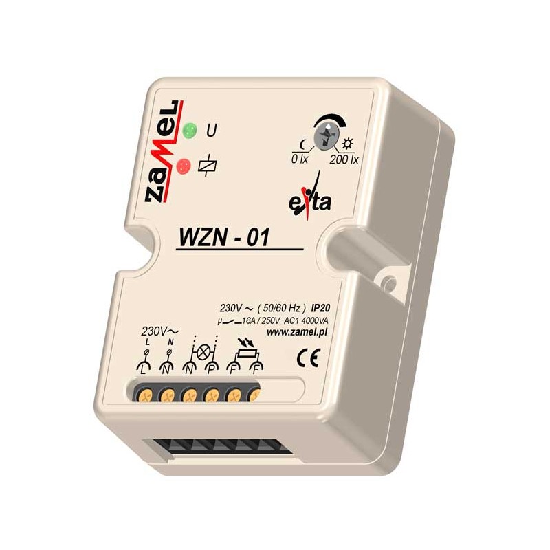 WYŁĄCZNIK ZMIERZCHOWY Z SONDĄ SOH-01 NATYNK.230V AC TYP: WZN-01/S1 WYŁĄCZNIK ZMIERZCHOWY Z SONDĄ SOH-01 NATYNK.230V AC TYP: WZN-01/S1