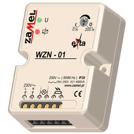 WYŁĄCZNIK ZMIERZCHOWY Z SONDĄ SOH-01 NATYNK.230V AC TYP: WZN-01/S1