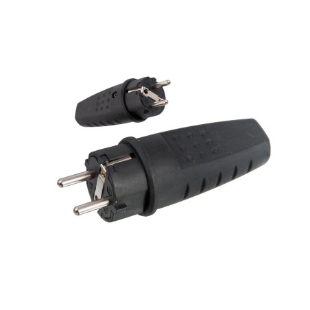 Wtyczka gumowa przenośna 250V, 16A, IP 44 LUX