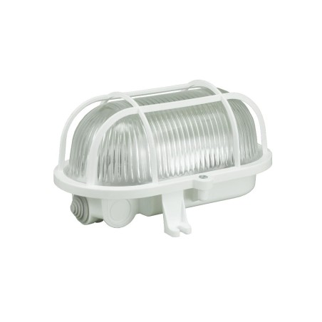 Oprawa OWAL E27 100W IP44 IK06 | Przeźroczysty klosz szklany | Pawbol D.3155 | Elgra Bytom