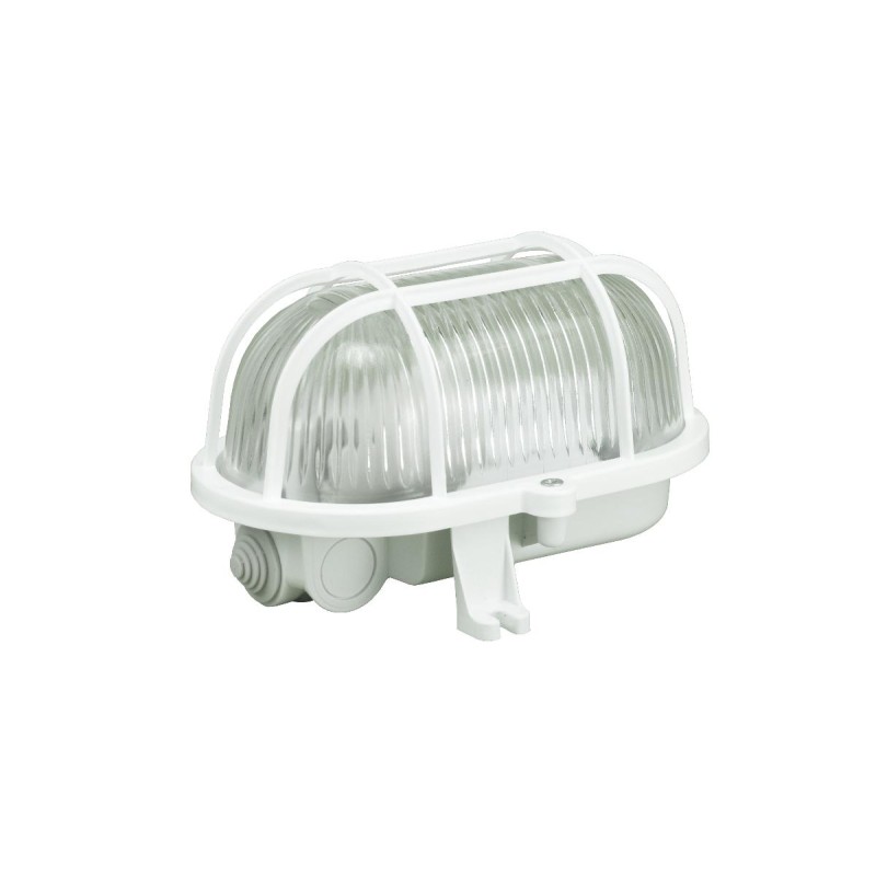 Oprawa kanałowa z siatką plastik owalna 60W IP44 D.3151