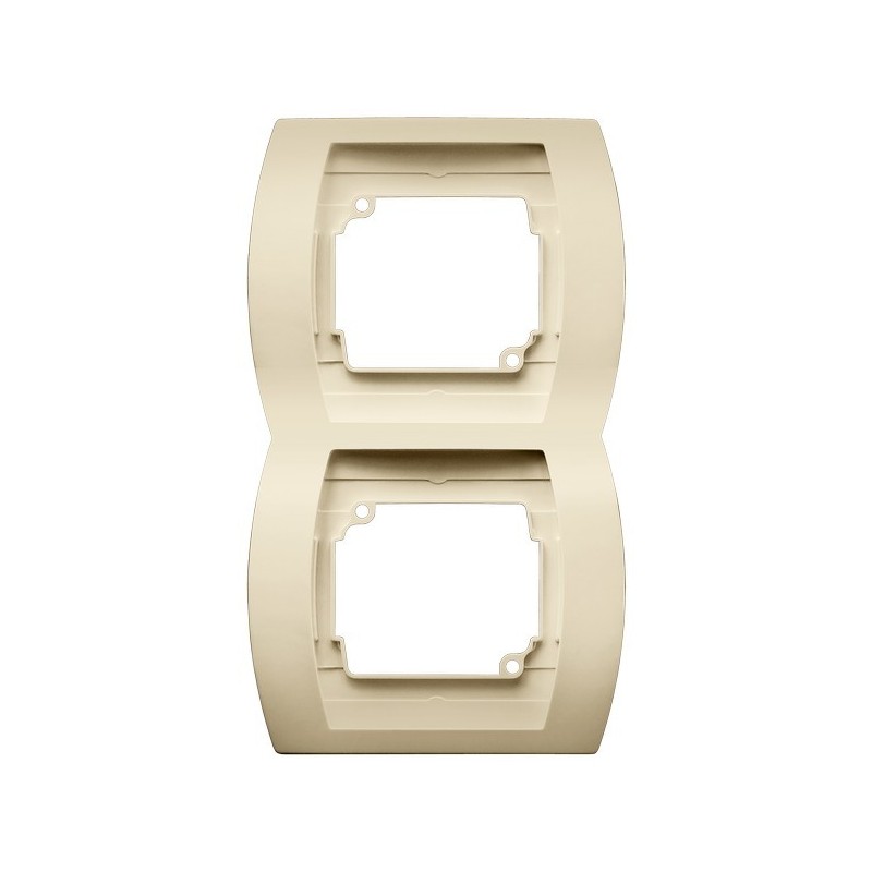 GAZELA Ramka podwójna pionowa - kolor beżowy