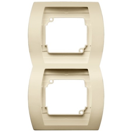 GAZELA Ramka podwójna pionowa - kolor beżowy