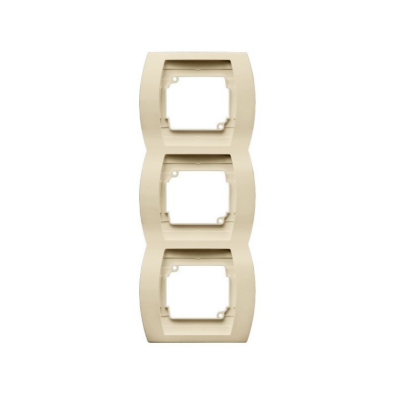 GAZELA R-3JV/01 Ramka potrójna pionowa kolor beżowy piasek sahary