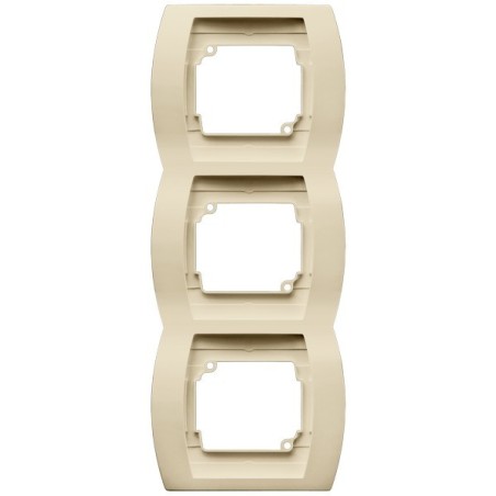 GAZELA R-3JV/01 Ramka potrójna pionowa kolor beżowy piasek sahary