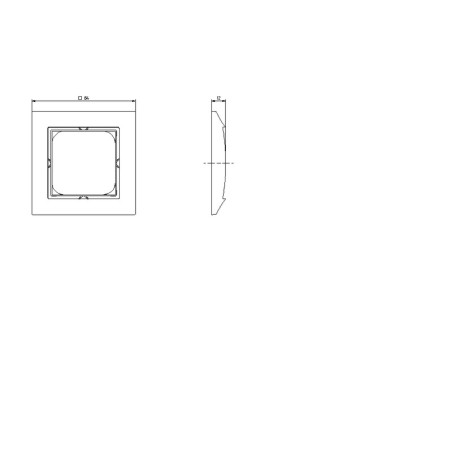 IMPRESJA Ramka pojedyncza - kolor biały