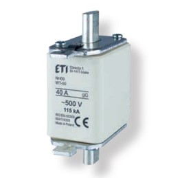 NH00/WT-00 gF 125A/500V Wkładka topikowa NH - szybka / KOMBI