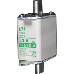 NH00 aM 80A/690V Wkładka topikowa NH - silnikowa / KOMBI NH00 aM 80A/690V Wkładka topikowa NH - silnikowa / KOMBI