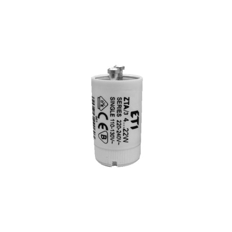 Zapłonnik do świetlówek ETI ZTA/3 4–22W | ETI 009512330 | Elgra Bytom