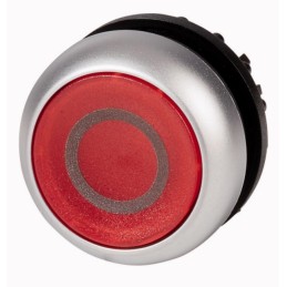 Napęd przycisku czerwony /O/ z podświetleniem z samopowrotem M22-DL-R-X0 | EATON 216936 | Elgra Bytom