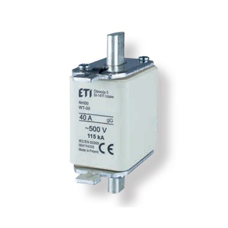 NH00/WT-00 gF 50A/500V Wkładka topikowa NH - szybka / KOMBI